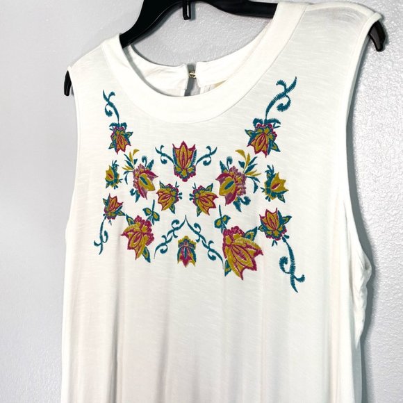 NWT Style & Co. Plus Embroidered Hi-Low Tank #4 - Picture 2 of 5